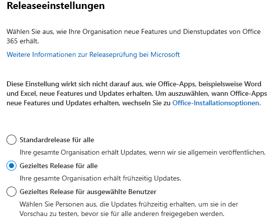 Der Screenshot ist ein Beispiel, das das Microsoft 365 Admin Center-Menü 