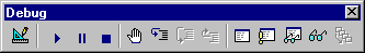 Debuggen-Symbolleiste