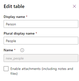 Die Eigenschaften der virtuellen Tabelle „new_people“.