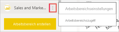 Screenshot: Arbeitsbereichseinstellungen