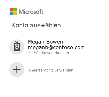 Microsoft sign-in screen