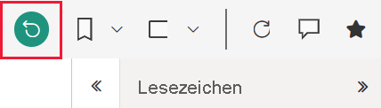 Screenshot des Wiederherstellenssymbols auf der Aktionsleiste.