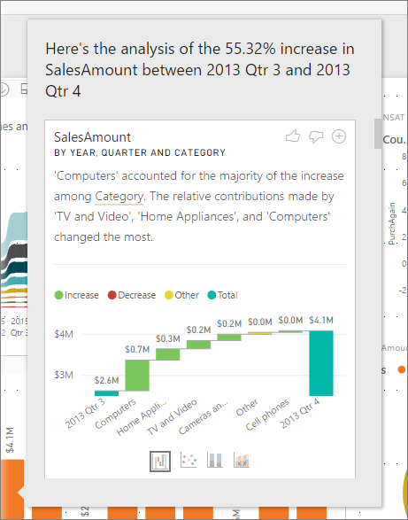 Screenshot eines Popupfensters des Insights-Features