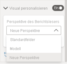 Screenshot: Dropdown-Pfeil zur Anzeige anderer Perspektiven.