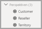 Screenshot des Bereichs „Perspektiven“ im Modell-Explorer