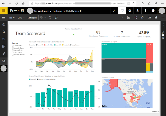 Den Pfad eines Power BI Dashboards abrufen.