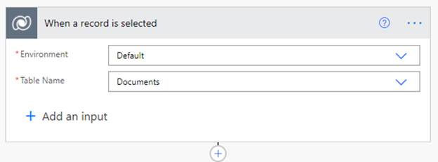 Flow Trigger, der die SharePoint-Dokumenten-Tabelle von Dataverse nutzt