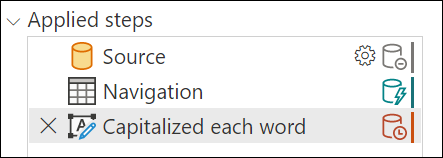 Screenshot des Bereichs „Quelle“, „Navigation“ und „Großschreibung jedes Worts“ im Bereich „Folding-Indikator“.