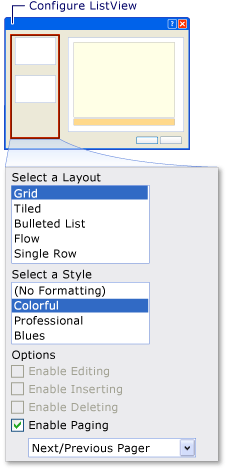 Configure ListView