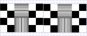 Verschwommenes Bild aufgrund fehlender Ausrichtung der Gerätepixel