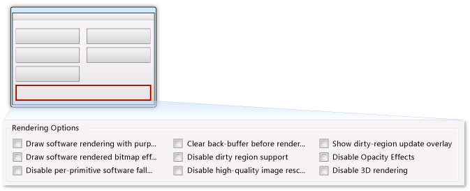 Renderoptionen von Perforator