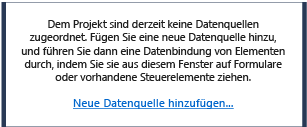 Neue Datenquelle hinzufügen