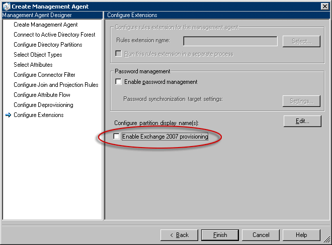 ConfigureExtensions (Seite), E2K7-Bereitstellung aktivieren