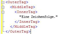 XML-Code für Gliederung