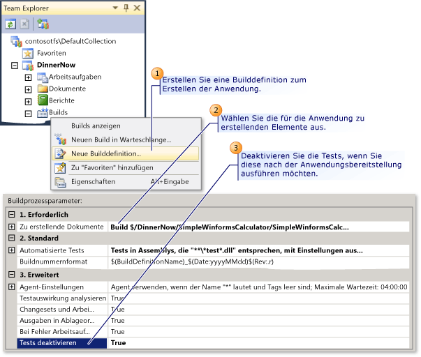 Builddefinition für die Anwendung erstellen