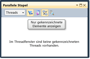 Fenster "Leere Stapel" und QuickInfo