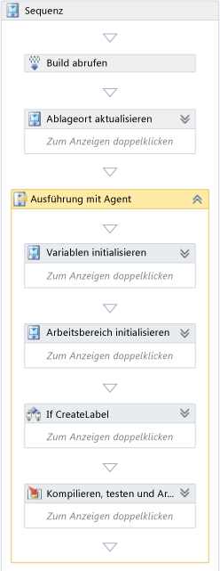 Aktivität für Ausführen auf Agent im Kontext