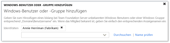 Benutzer zu einem Team hinzufügen