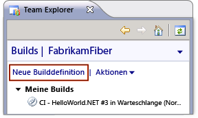 Neue Builddefinition