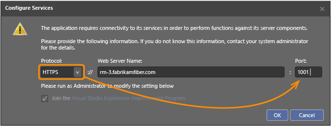 Connect client using HTTPS/SSL