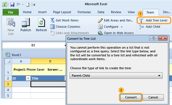 Convert flat list to tree list