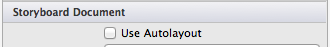 Das Kontrollkästchen Autolayout verwenden im Eigenschaftenbereich