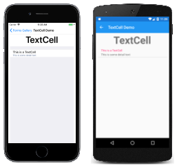 TextCell-Beispiel