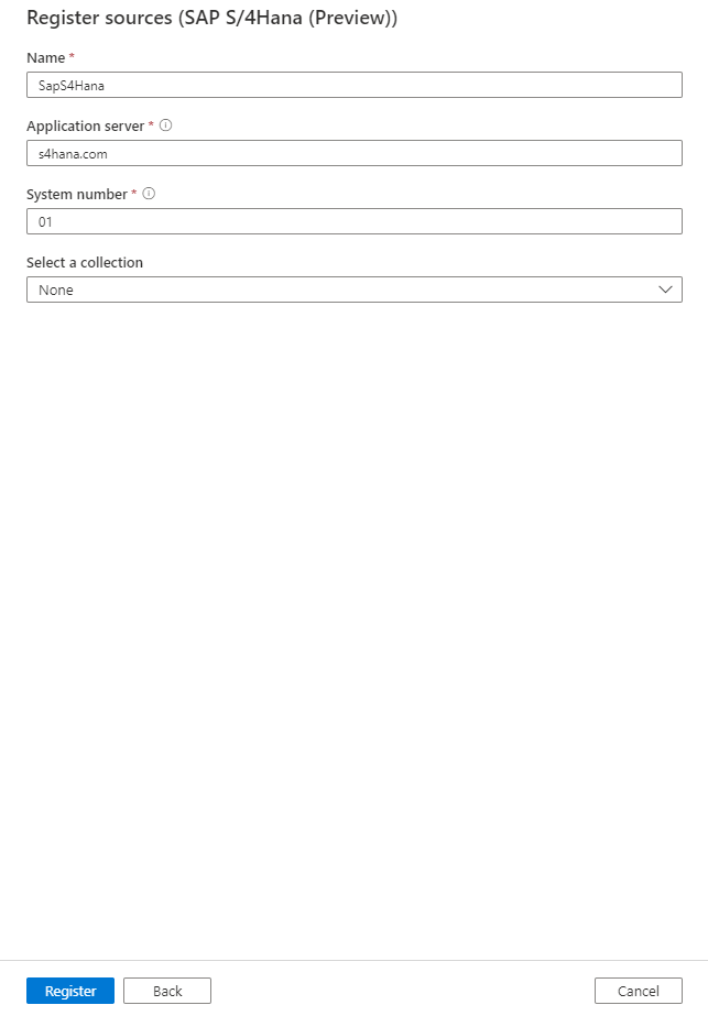 Registrieren von SAP S/4HANA