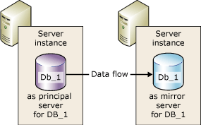 Partner in einer Datenbank-Spiegelungssitzung