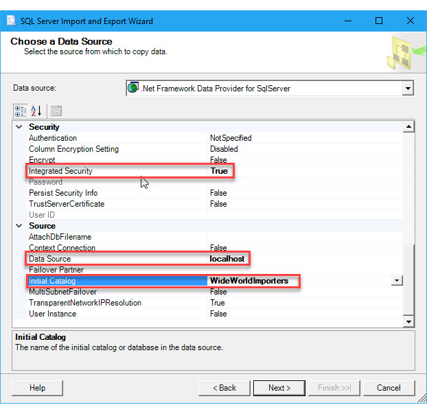 Herstellen einer Verbindung mit SQL mithilfe des .NET-Anbieters