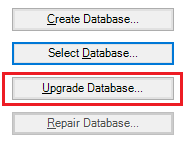 Screenshot der Option „Datenbank aktualisieren“