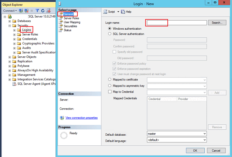 Screenshot: Dialogfeld „Anmeldung - Neu“ mit hervorgehobenem Textfeld „Anmeldename“