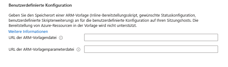 Screenshot der Registerkarte zum Erstellen eines virtuellen Computers für einen Hostpool in Azure Virtual Desktop.