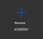 Screenshot: Option „Ressource erstellen“ im Azure-Portal