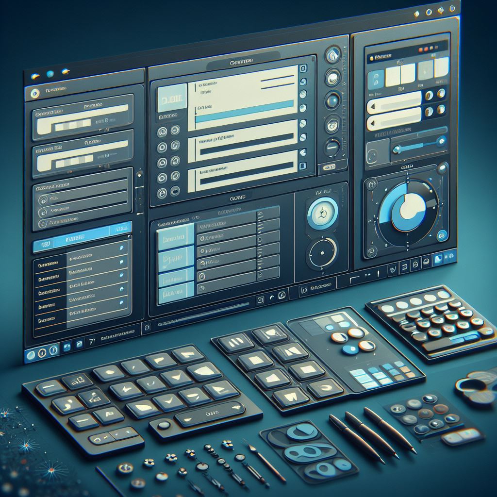 A picture visualizing Windows Forms application development.