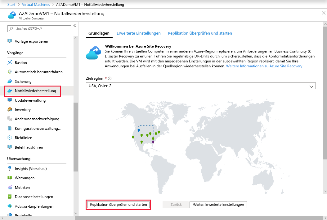 Configuring Azure Site Recovery