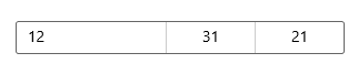 Eine Datumsauswahl mit formatierten Feldern.