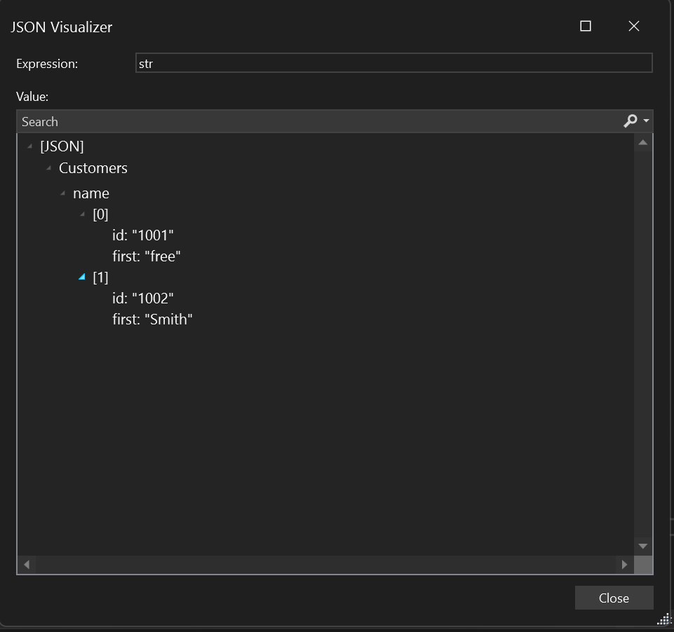 JSON-Zeichenfolgenschnellansicht