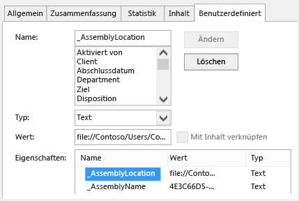 Die AssemblyLocation-Eigenschaft.