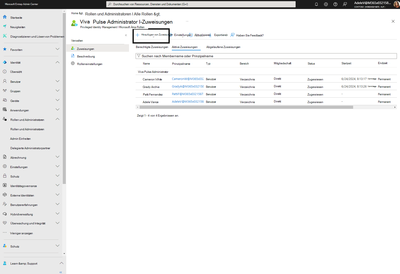 Screenshot: Entra Admin Center