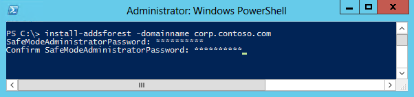 Screenshot eines Windows PowerShell-Terminalfensters während einer Installation.