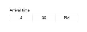 Beispiel für die Zeitauswahl