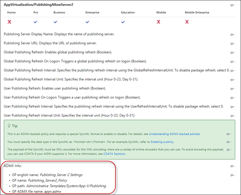 Beschreibung der Veröffentlichungsrichtlinie für Server 2.