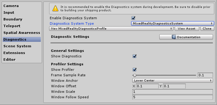 Diagnoseeinstellungen Systemeinstellungen 2