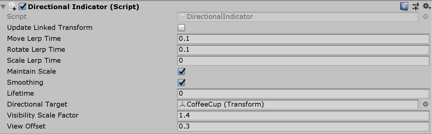 Directional Indicator-Eigenschaften (Richtungsindikator)