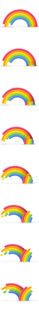 Regenbogen-Spritesheet