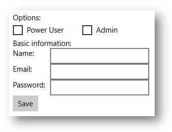 Beispiel für ein Formularlayout