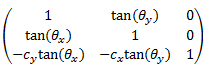 Drei-nach-3-Schiefe-Matrix