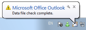 Screenshot der Ballon mit abgeschlossener Dateiüberprüfung 