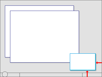 Abbildung eines Fensters in der Nähe des Benachrichtigungsbereichs 